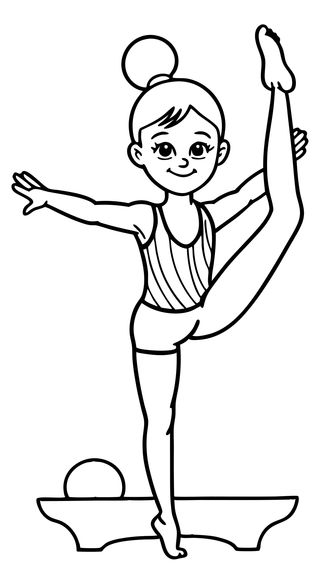 coloriages de gymnastique imprimables